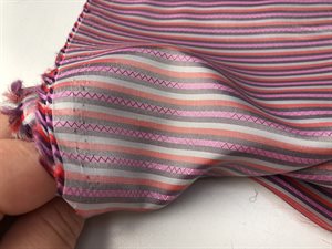 Viscose foer - stribet med zigzag mønster 